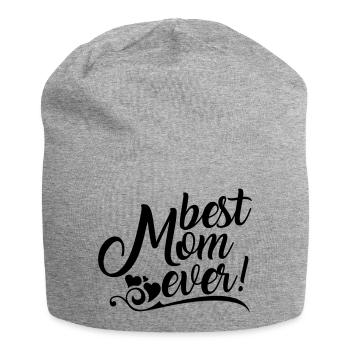 Best Mom ever! - Jersey Beanie - heather grey - Front
