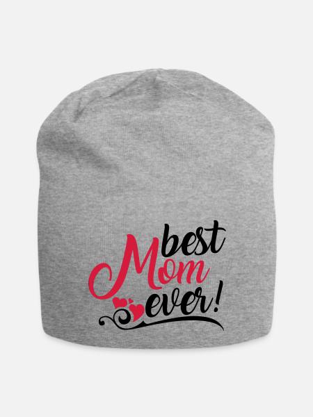 Best Mom ever! - Bonnet en jersey - gris chiné