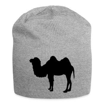 kamel - Jersey-Beanie - Grau meliert - Vorne