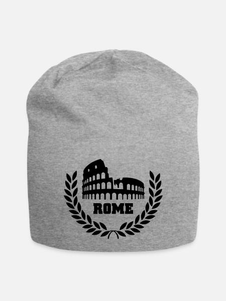 rome - Jersey-Beanie - Grau meliert