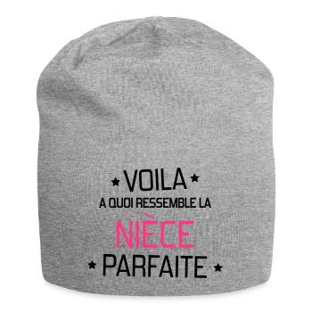 Niece Nichte Nièce Baby Bébé Family - Jersey Beanie - heather grey - Front