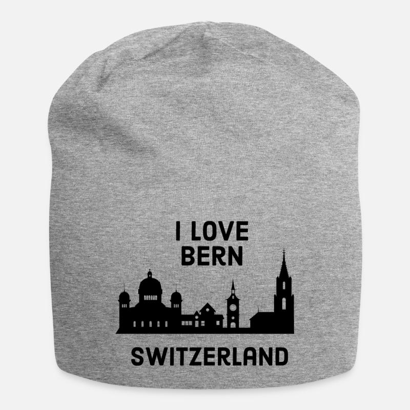 BERN - Jersey-Beanie - Grau meliert