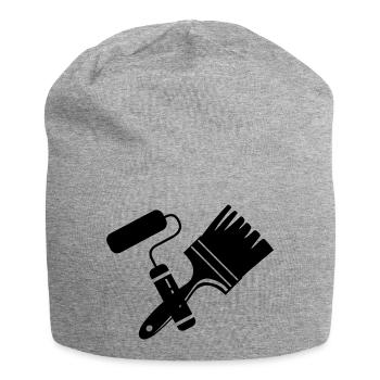 Tool Painter Walze und Pinsel Logo - Jersey-Beanie - Grau meliert - Vorne