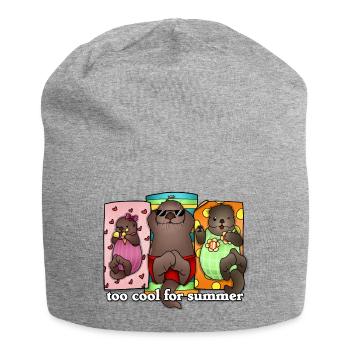 Tazz Talks | Too Cool For Summer - Jersey Beanie - heather grey - Front