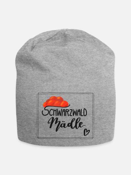 Schwarzwald Mädle Mädel - Jersey-Beanie - Grau meliert