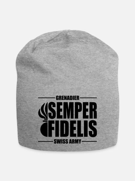 Grenadier - Jersey-Beanie - Grau meliert