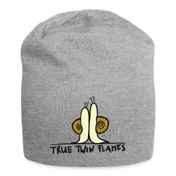 true twin flames - Jersey-Beanie - Grau meliert - Vorne