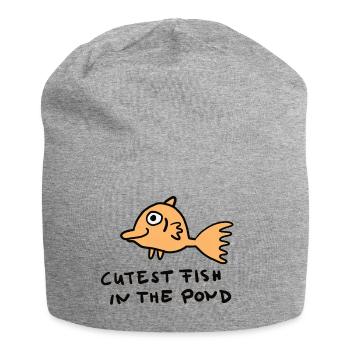 Les poissons les plus mignons de l’étang - Bonnet en jersey - gris chiné - Devant