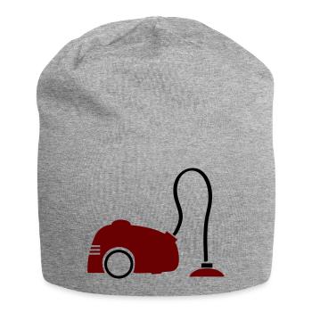 Staubsauger - Jersey-Beanie - Grau meliert - Vorne