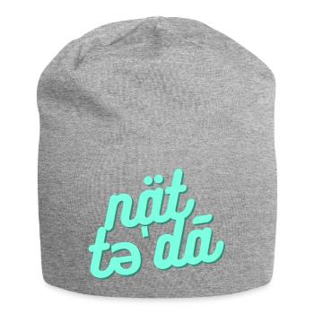 Nicht heute / not today - Jersey-Beanie - Grau meliert - Vorne