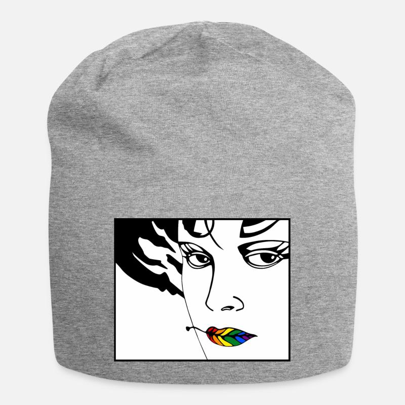 Vulkan 15a - Jersey-Beanie - Grau meliert