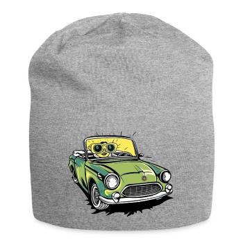 Lise en cabriolet - Bonnet en jersey - gris chiné - Devant