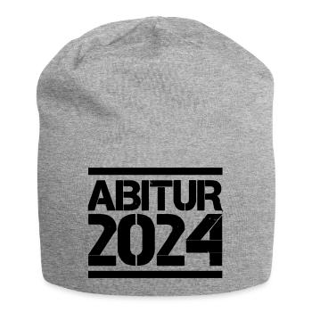abitur 2024 - Jersey-Beanie - Grau meliert - Vorne