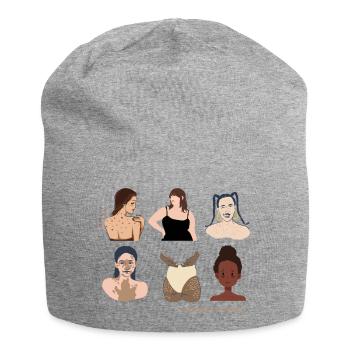 Perfekt unperfekt - Jersey-Beanie - Grau meliert - Vorne