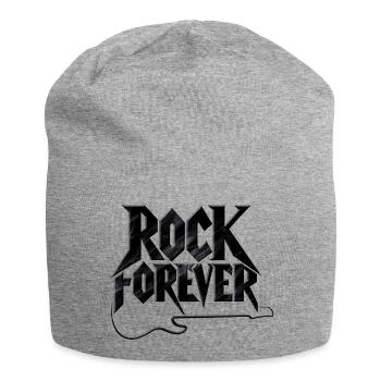 rock forever - Jersey Beanie - heather grey - Front