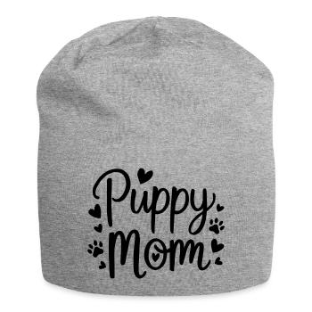 puppy dog - Jersey Beanie - heather grey - Front
