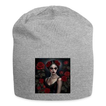Vampirdame - Jersey-Beanie - Grau meliert - Vorne