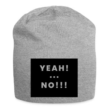 yeah no - Bonnet en jersey - gris chiné - Devant