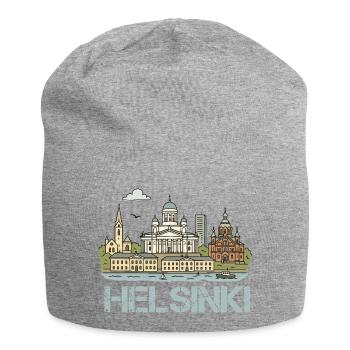 Ville d’Helsinki - Bonnet en jersey - gris chiné - Devant