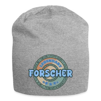 Forscher als Geschenkidee - Jersey-Beanie - Grau meliert - Vorne