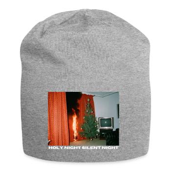 Holy Night with a difference - Chaotic Christmas - Jersey Beanie - heather grey - Front
