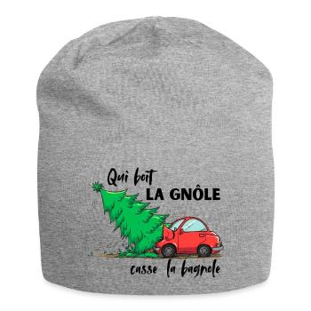 QUI_BOIT_LA_GNOLE_CASSE DAS AUTO - Jersey-Beanie - Grau meliert - Vorne