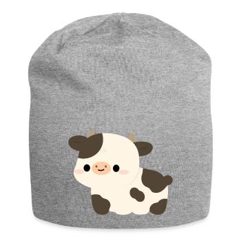 Holstein Cow - Jersey Beanie - heather grey - Front