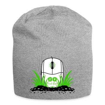 Va toucher l’herbe - Bonnet en jersey - gris chiné - Devant