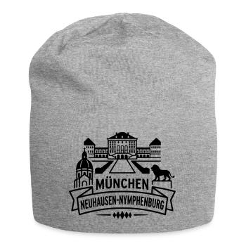 München Neuhausen Nymphenburg - Jersey-Beanie - Grau meliert - Vorne