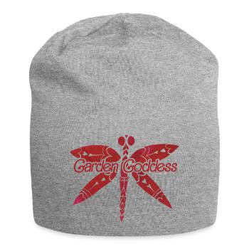 Gartengöttin Libellenflügel - Jersey-Beanie - Grau meliert - Vorne