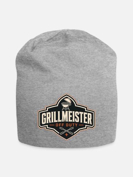 Grillmeister Off Duty - Jersey-Beanie - Grau meliert