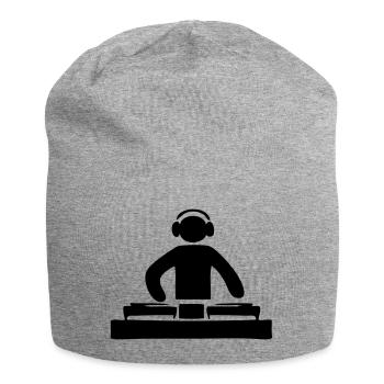 DJ discjockey - Jersey-Beanie - Grau meliert - Vorne