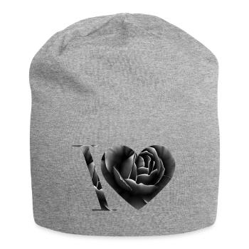 I love love - Jersey Beanie - heather grey - Front