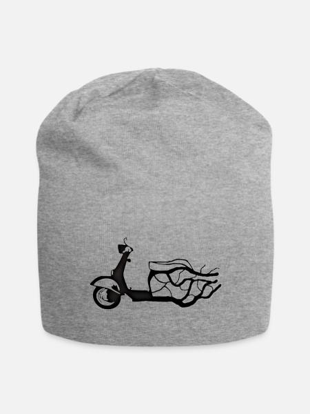 Zündapp Roller abstrakt - Jersey-Beanie - Grau meliert
