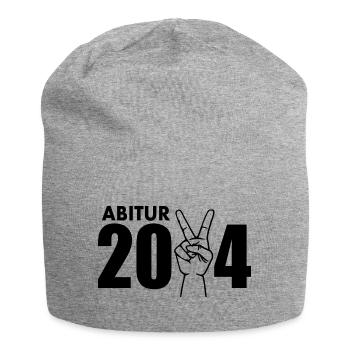 Abitur 2024 - Jersey-Beanie - Grau meliert - Vorne