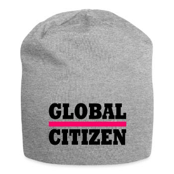 global citizen - Jersey-Beanie - Grau meliert - Vorne