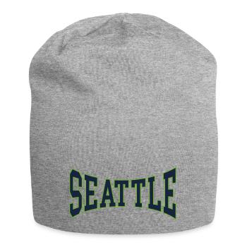 Seattle - Jersey Beanie - heather grey - Front