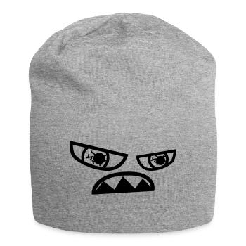 monstre - Bonnet en jersey - gris chiné - Devant