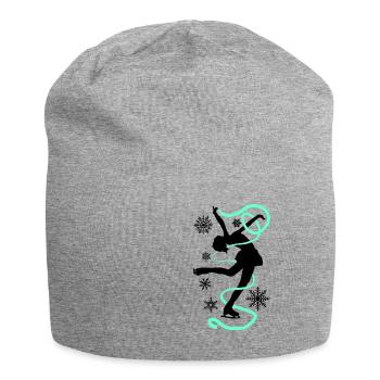 Eiskunstlauf Schlittschuhlauf Eis Figuren Tanz - Jersey-Beanie - Grau meliert - Vorne