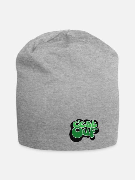 ES IST GRÜN - Jersey-Beanie - Grau meliert
