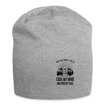 Dans la forêt je vais perdre mon esprit - Bonnet en jersey - gris chiné - Devant