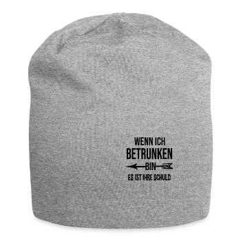 Bier Spruch Party Partnerlook 1 - Jersey-Beanie - Grau meliert - Vorne