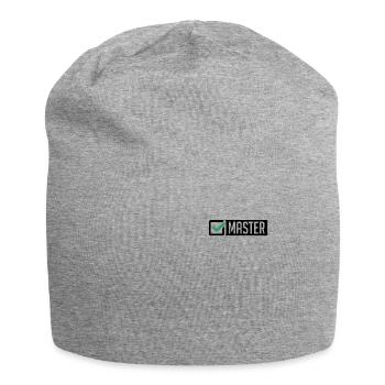 Master Abschluss Promotion Sponsion Uni Geschenk - Jersey-Beanie - Grau meliert - Vorne