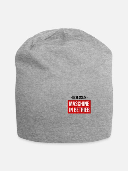 Nicht Stören Maschine in Betrieb Body Building - Jersey-Beanie - Grau meliert