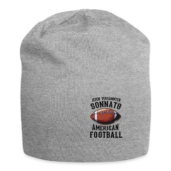 Jeden verdammten Sonntag American Football - Jersey-Beanie - Grau meliert - Vorne
