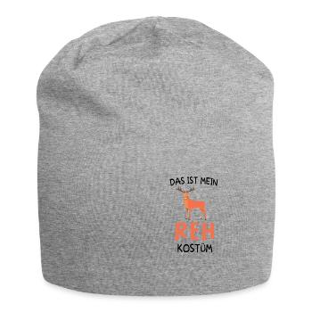 Das ist mein Reh Kostüm - Jersey-Beanie - Grau meliert - Vorne