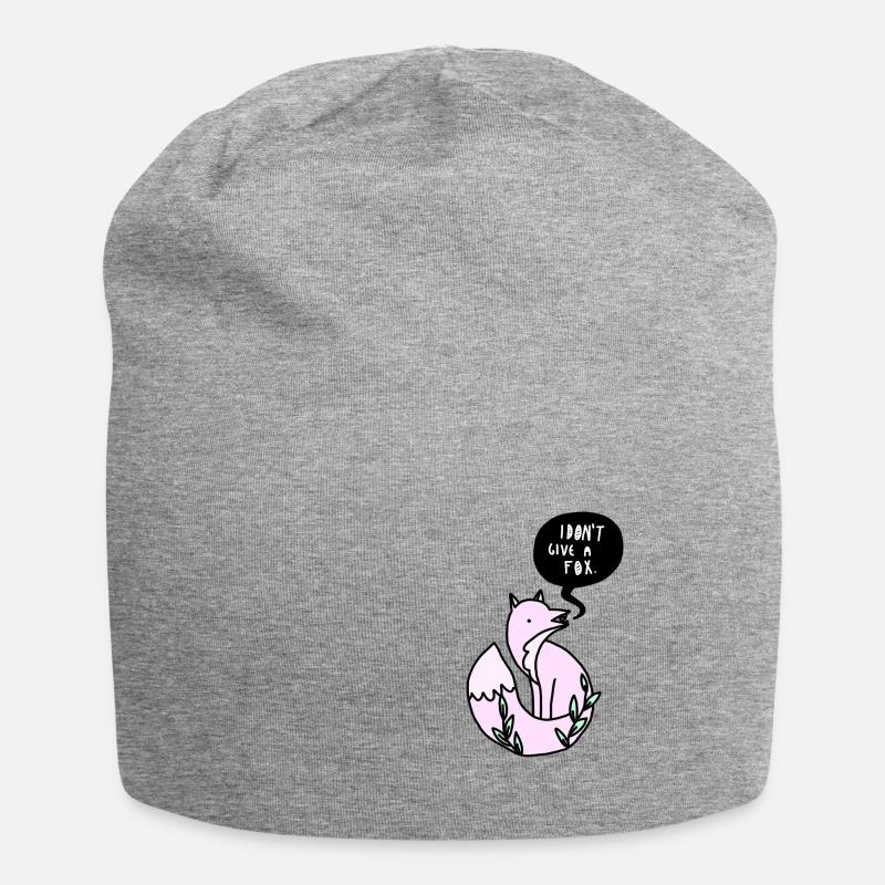 I DON'T GIVE A FOX - FUCHS - Jersey-Beanie - Grau meliert