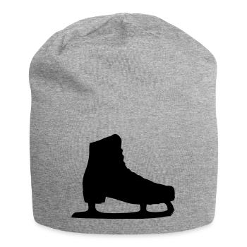 schlittschuh - Jersey-Beanie - Grau meliert - Vorne
