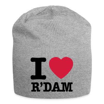 i love rotterdam - Jersey Beanie - heather grey - Front