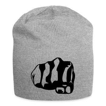 Fist - Jersey Beanie - heather grey - Front